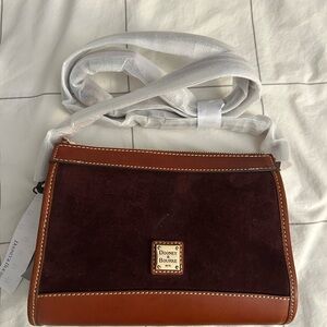 Dooney & Bourke Suede Crossbody Bag, Wine